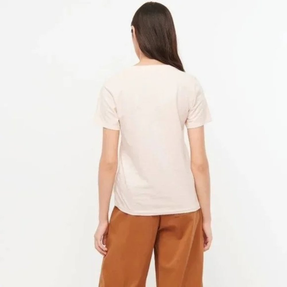 J. Crew Vintage cotton "Feel Good" T-shirt Pale Pink - Picture 3 of 5